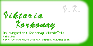 viktoria korponay business card